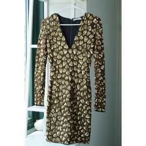 Alice Olivia Beaded Party Dress